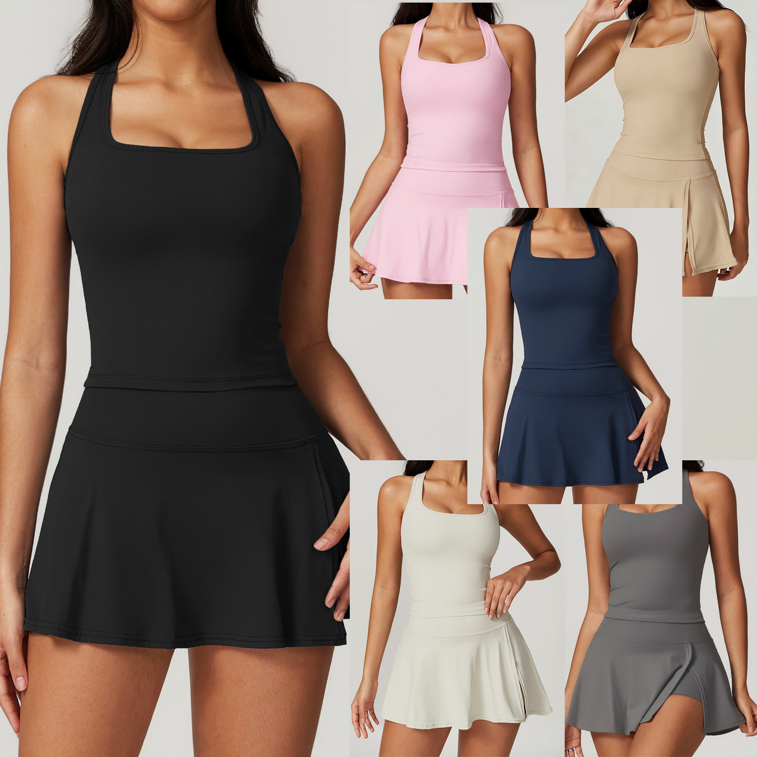 Ensemble 2 pièces pour femmes  - Crop Top Crochet avis et prix