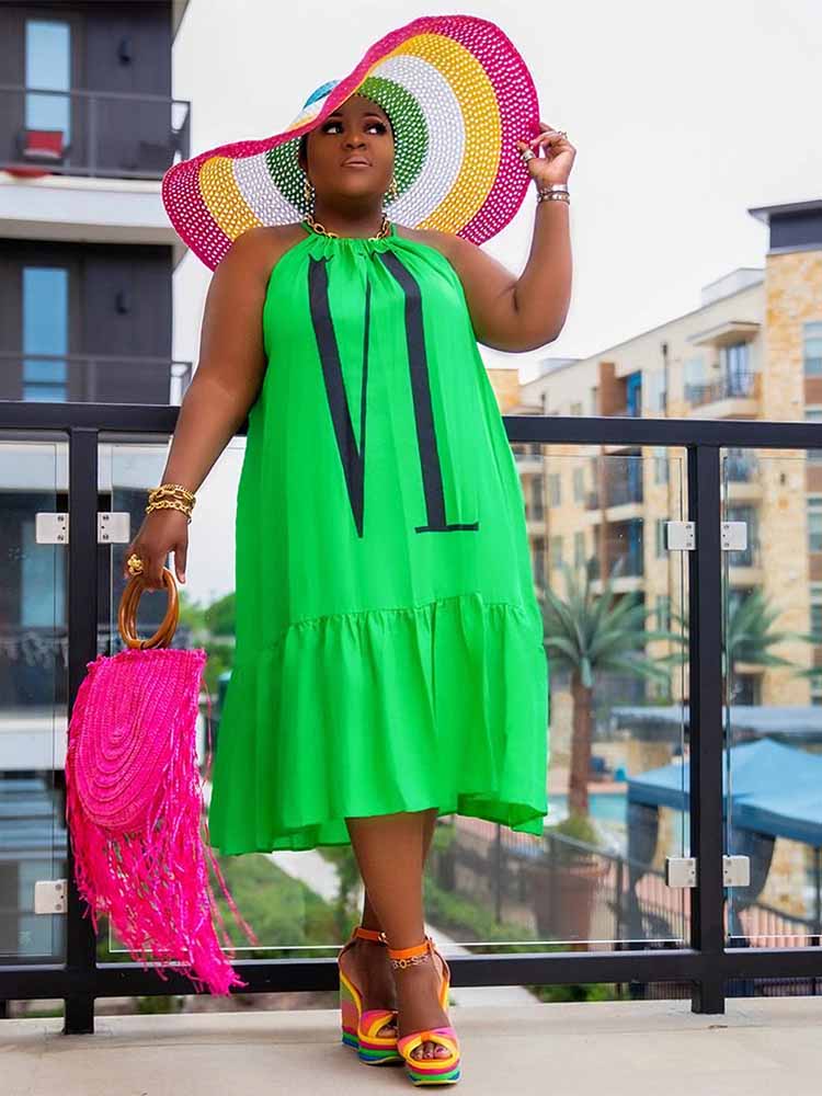 Robe d'été décontractée pour f - Maxi Dress Halter avis et prix